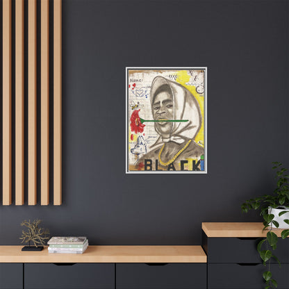 Gold In My Mouth -Framed Matte Canvas Art