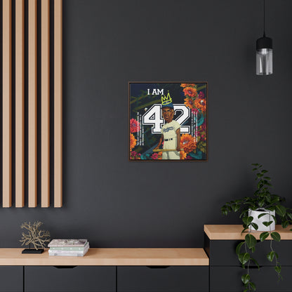 'I AM 42'  Framed  Canvas Wrap