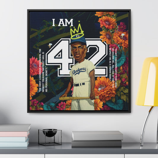 'I AM 42'  Framed  Canvas Wrap