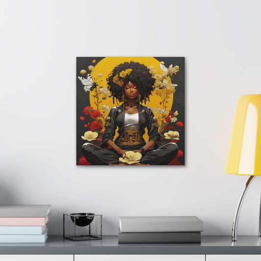 Garden Meditation " Meditation" Canvas Gallery Wraps