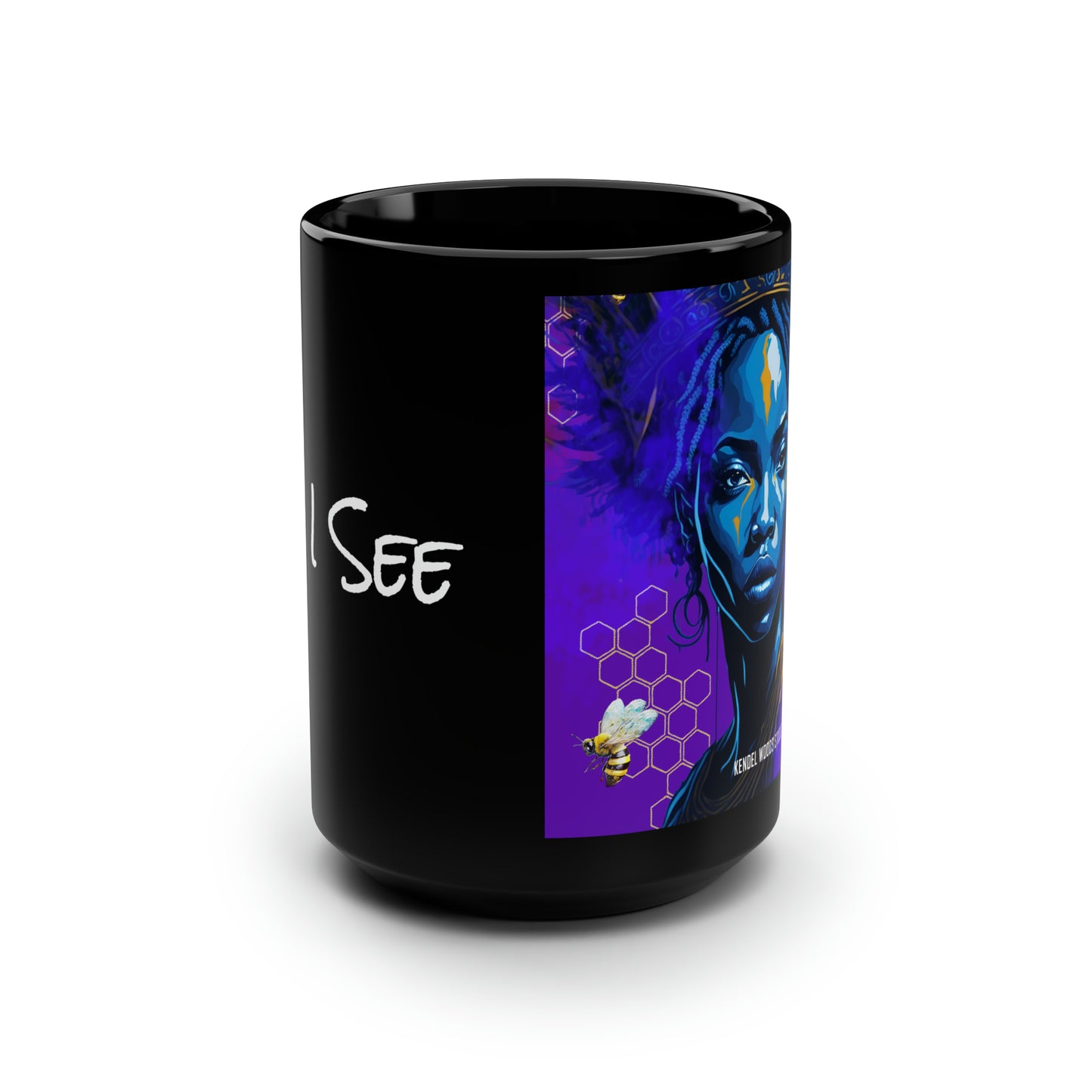 New Type Indigo Black Mug, 15oz