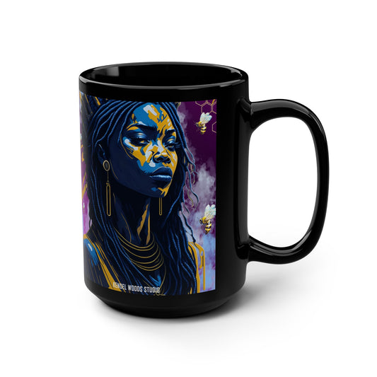 New Type Violet Black Mug, 15oz