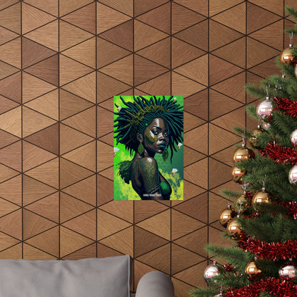 New Type Green Matte Vertical Posters