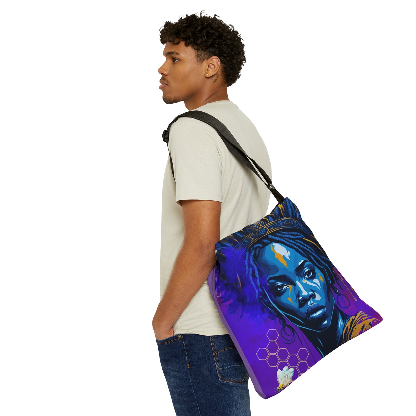 New Type Indigo Tote Bag (AOP)