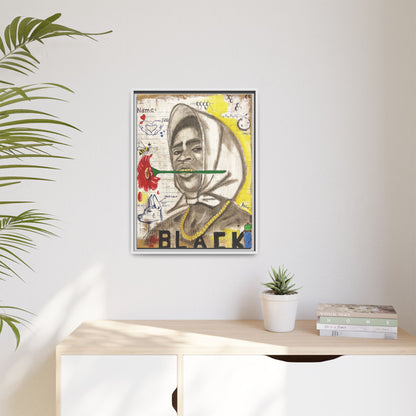 Gold In My Mouth -Framed Matte Canvas Art