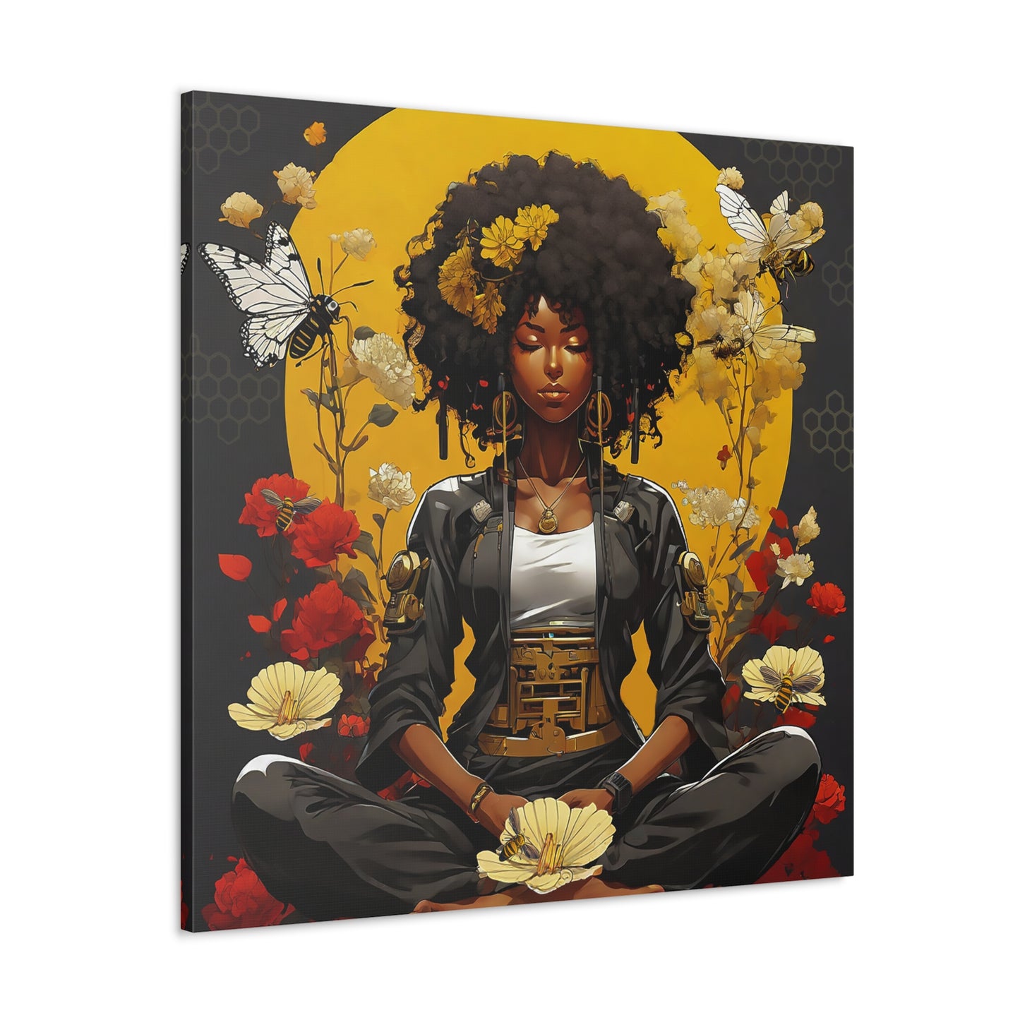 Garden Meditation " Meditation" Canvas Gallery Wraps