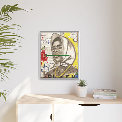 Gold In My Mouth -Framed Matte Canvas Art
