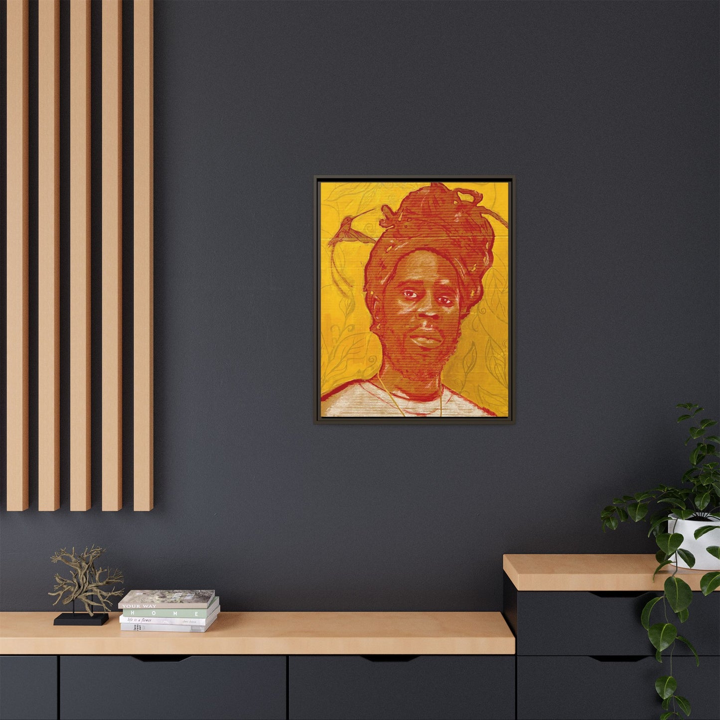 Chronixx "Eternal Light"- Framed Matte Canvas Portrait — Red Pencil &24k goldleaf Chronixx Art Print