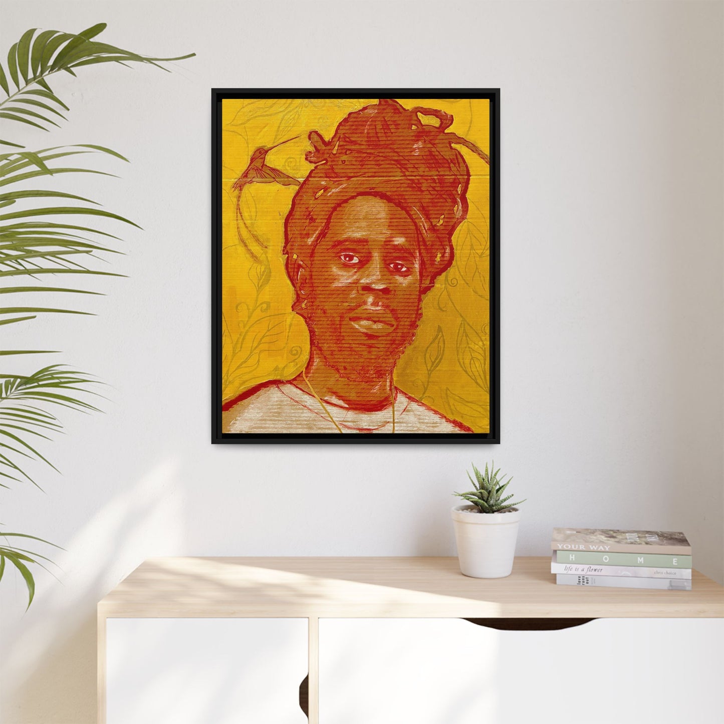 Chronixx "Eternal Light"- Framed Matte Canvas Portrait — Red Pencil &24k goldleaf Chronixx Art Print