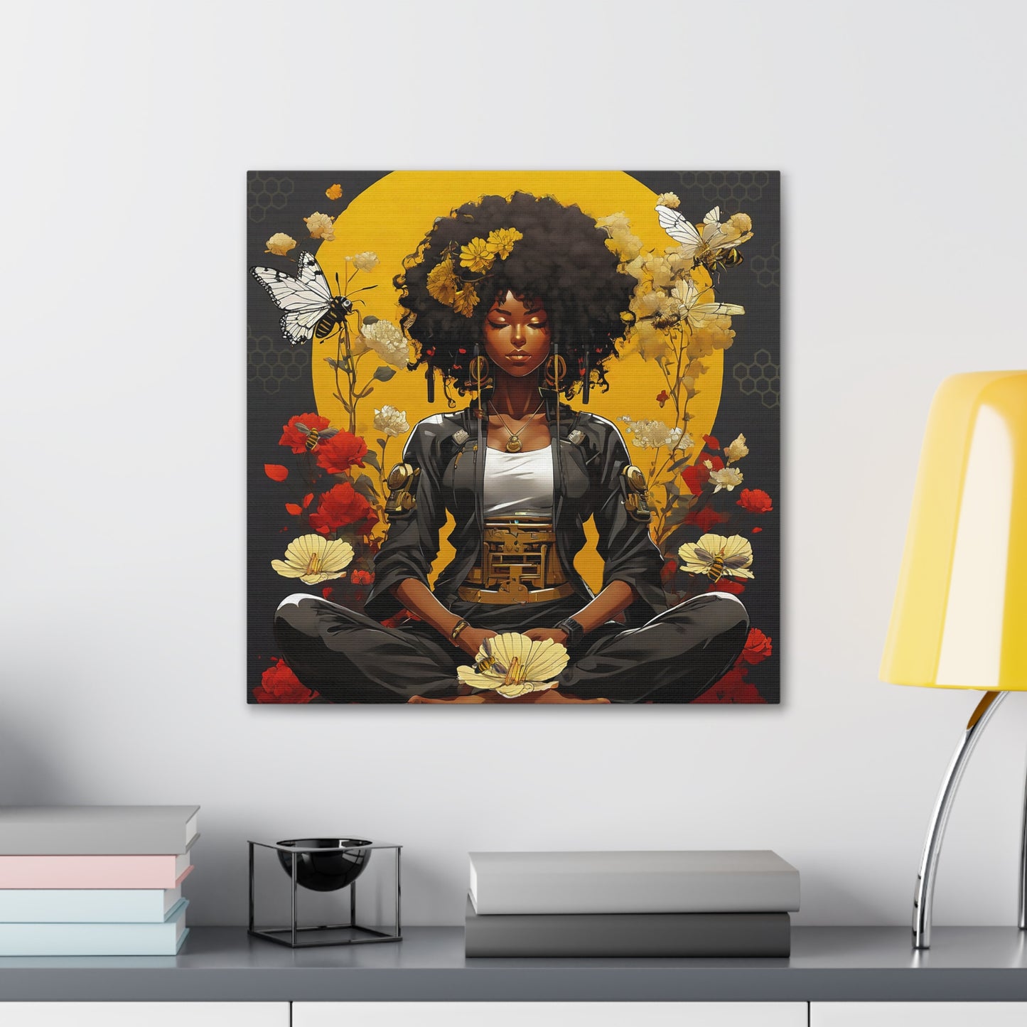 Garden Meditation " Meditation" Canvas Gallery Wraps
