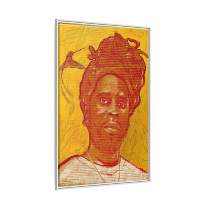Chronixx "Eternal Light"- Framed Matte Canvas Portrait — Red Pencil &24k goldleaf Chronixx Art Print