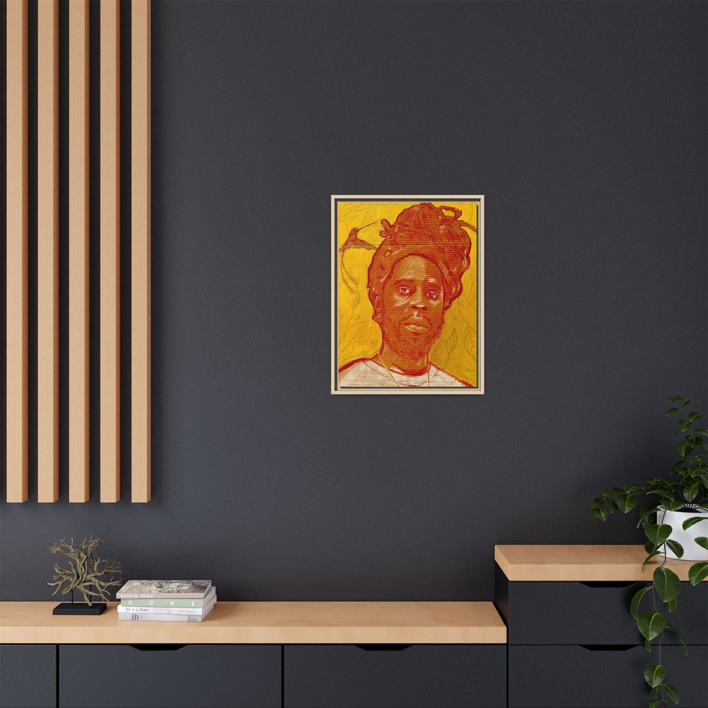 Chronixx "Eternal Light"- Framed Matte Canvas Portrait — Red Pencil &24k goldleaf Chronixx Art Print