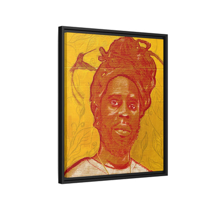 Chronixx "Eternal Light"- Framed Matte Canvas Portrait — Red Pencil &24k goldleaf Chronixx Art Print