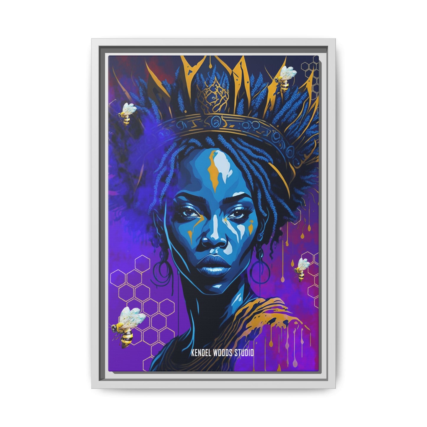 New Type Indigo Canvas Gallery Wraps