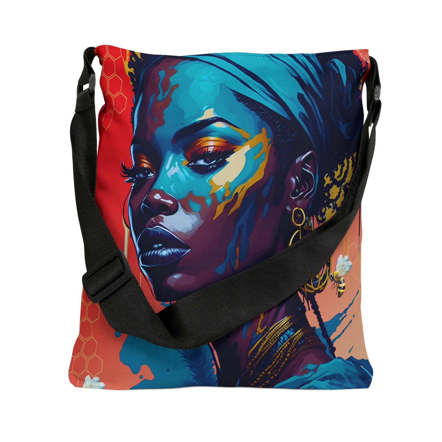 New Type Red Adjustable Tote Bag (AOP)