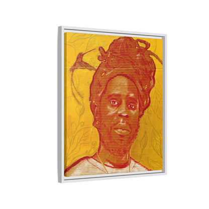 Chronixx "Eternal Light"- Framed Matte Canvas Portrait — Red Pencil &24k goldleaf Chronixx Art Print