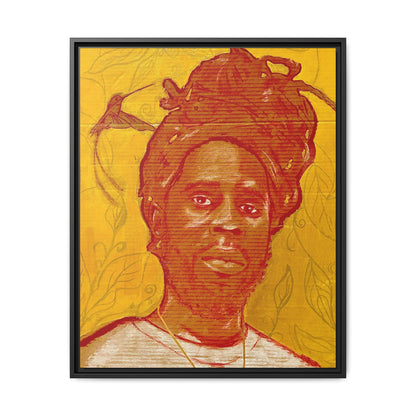 Chronixx "Eternal Light"- Framed Matte Canvas Portrait — Red Pencil &24k goldleaf Chronixx Art Print