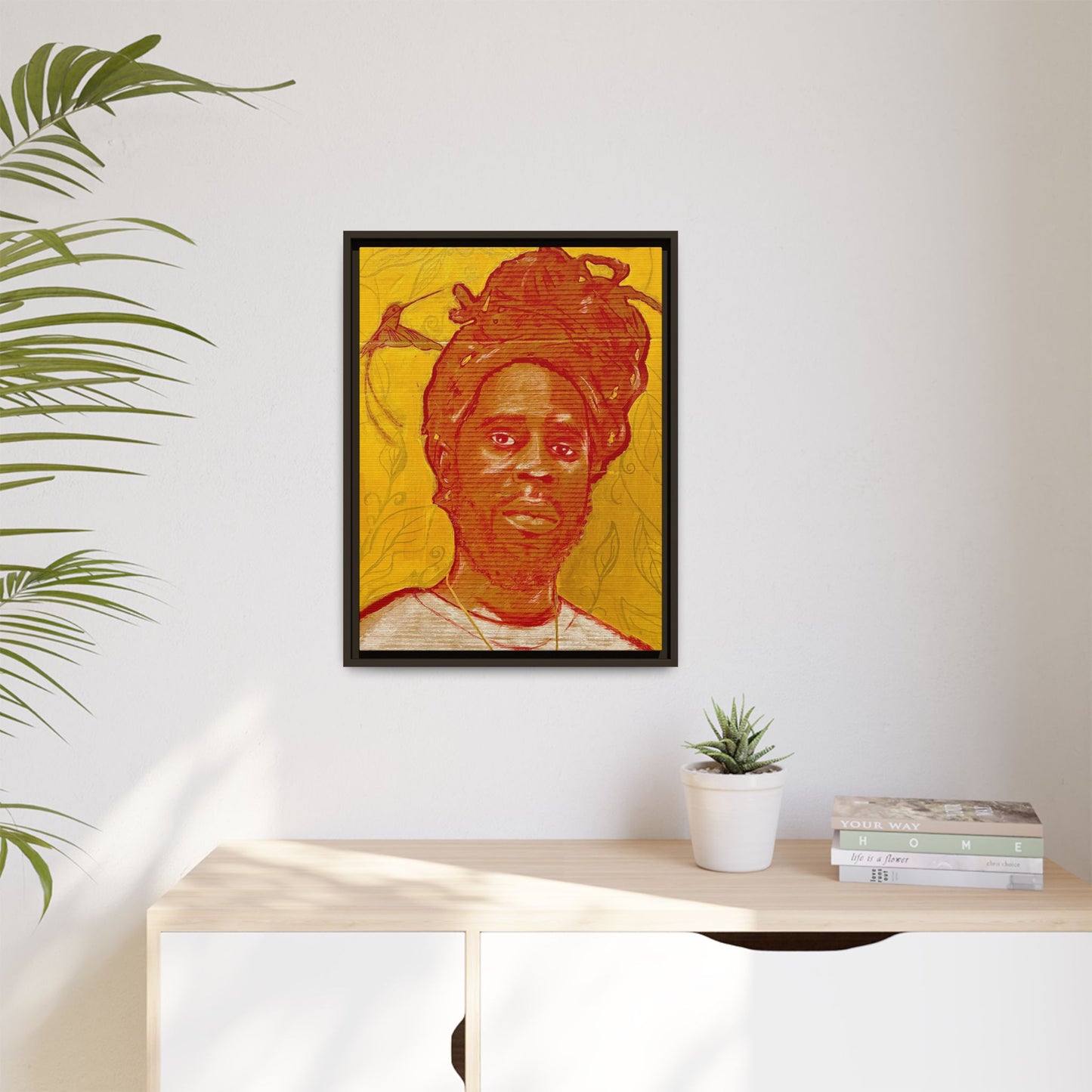 Chronixx "Eternal Light"- Framed Matte Canvas Portrait — Red Pencil &24k goldleaf Chronixx Art Print