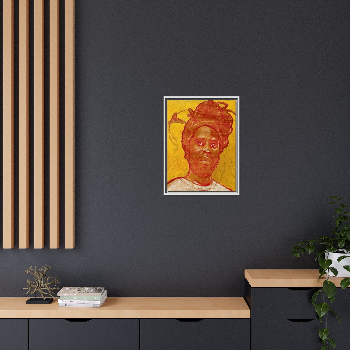 Chronixx "Eternal Light"- Framed Matte Canvas Portrait — Red Pencil &24k goldleaf Chronixx Art Print
