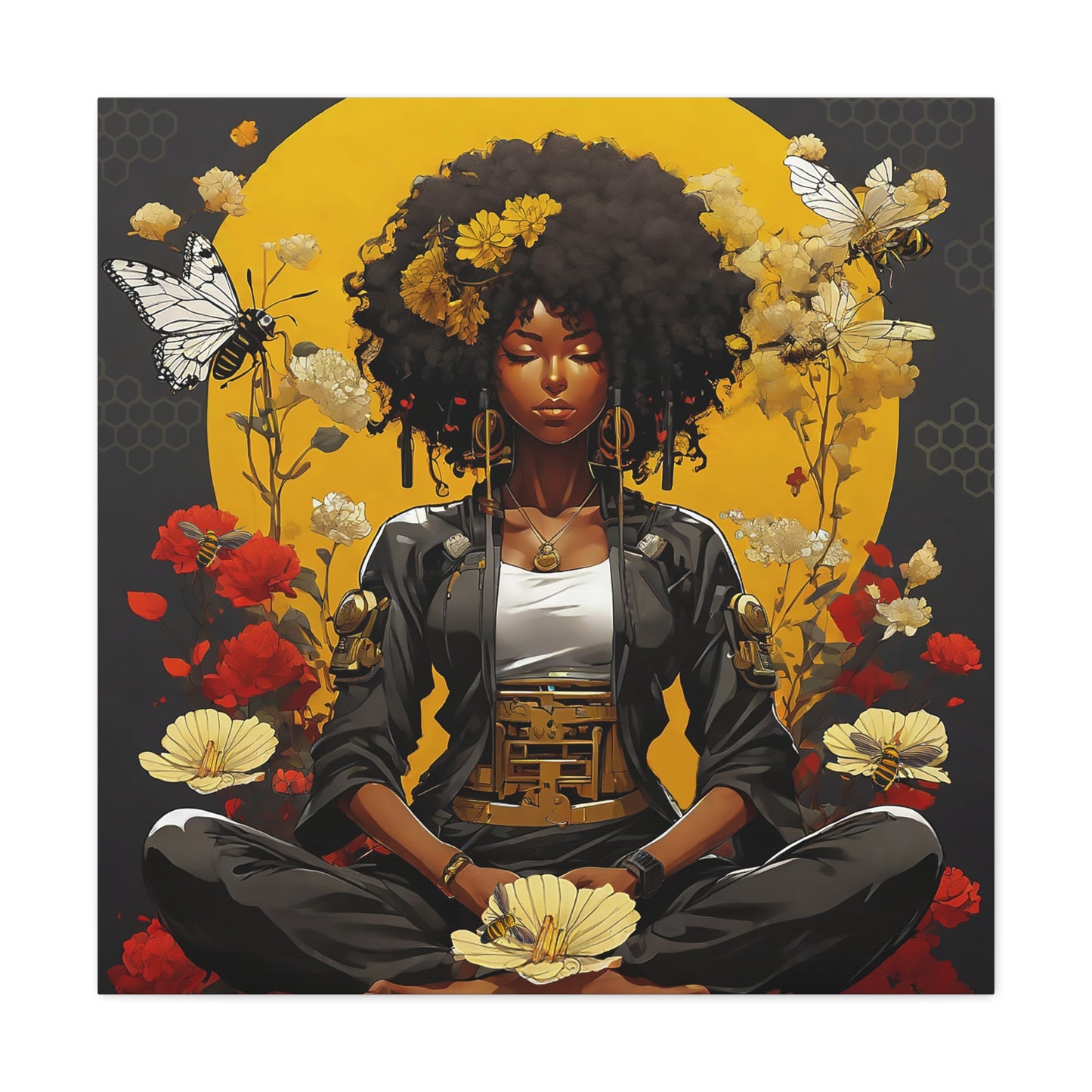 Garden Meditation " Meditation" Canvas Gallery Wraps
