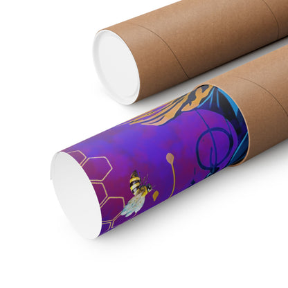 New Type Indigo Matte Vertical Posters
