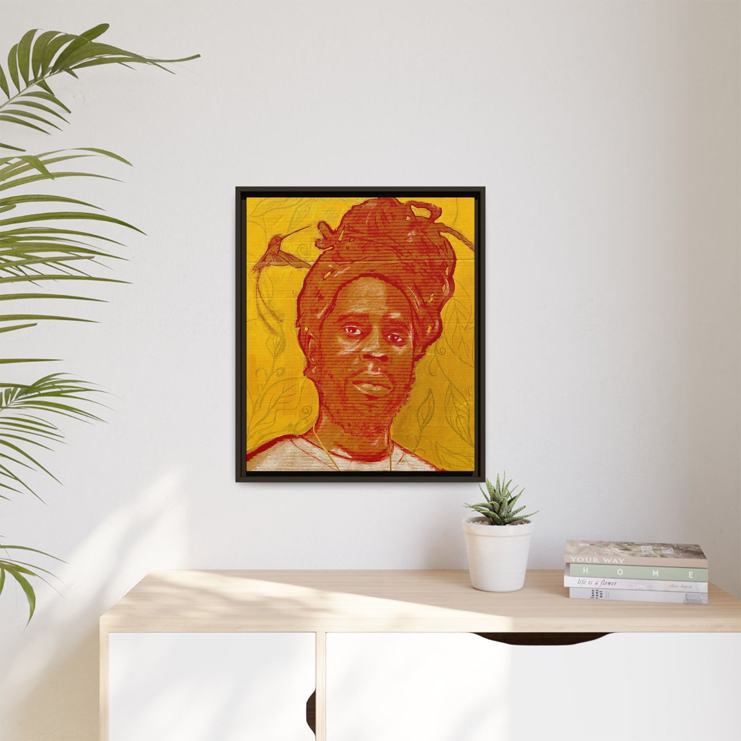 Chronixx "Eternal Light"- Framed Matte Canvas Portrait — Red Pencil &24k goldleaf Chronixx Art Print