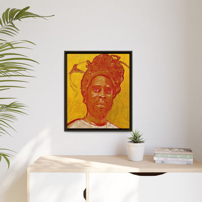 Chronixx "Eternal Light"- Framed Matte Canvas Portrait — Red Pencil &24k goldleaf Chronixx Art Print